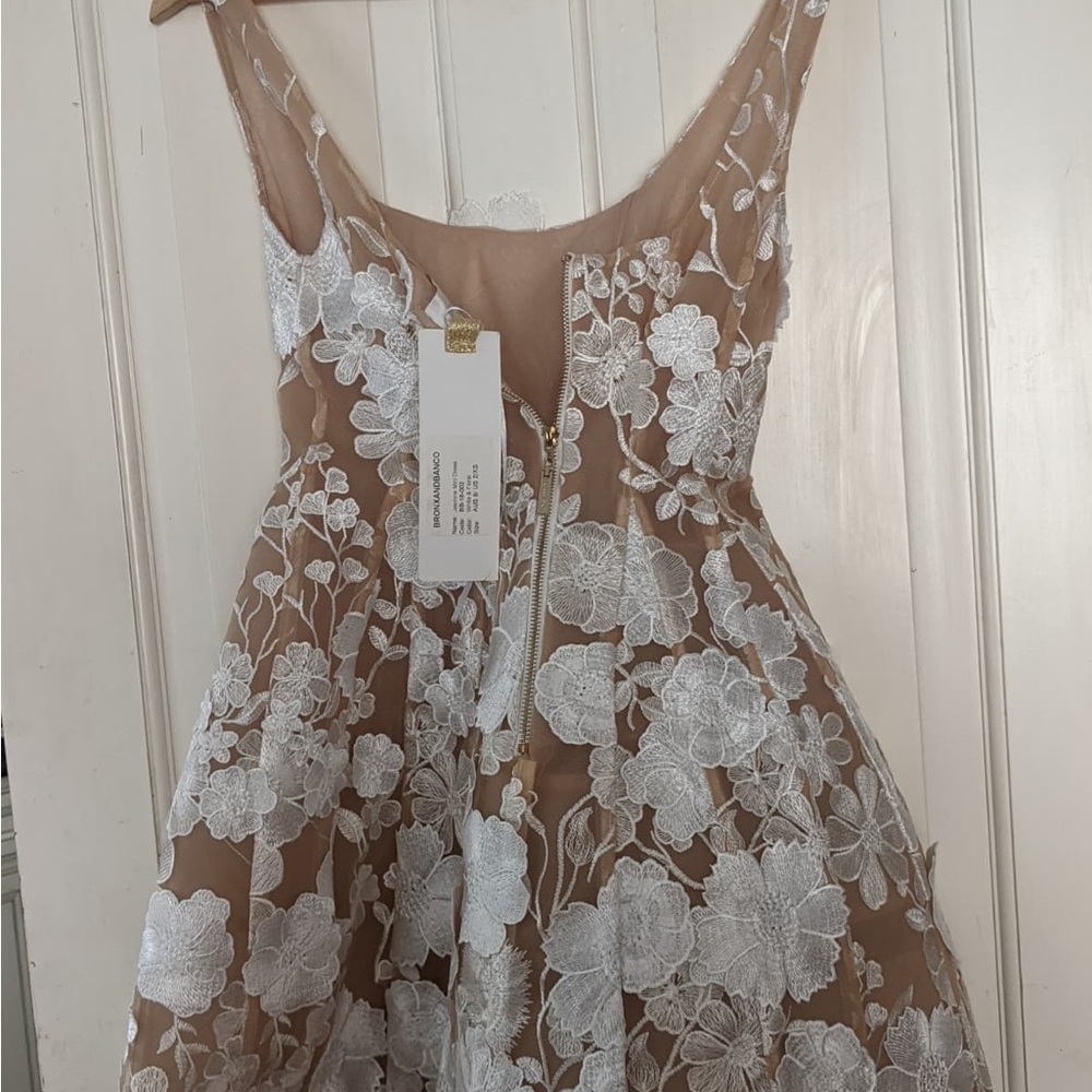 Bronx and banco Jasmine white flower mini dress XS New w tags - Picture 8 of 9